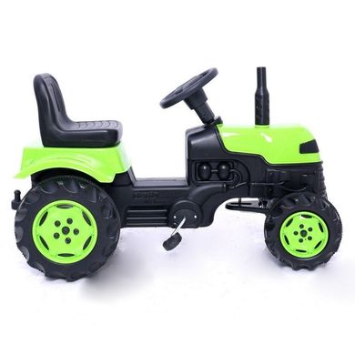 Трактор на педалях BIBEROGLU (2005) з причіпом, зелений