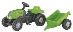 Трактор с прицепом Rolly Toys rollyKid-X зеленый