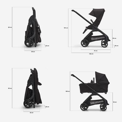 Прогулянкова коляска Bugaboo Dragonfly Graphite/Black/Black