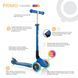 Дитячий самокат Globber Primo Foldable Lights Navy Blue