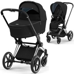 Коляска 2 в 1 Cybex Priam 4.0 Deep Black / Chrome Black