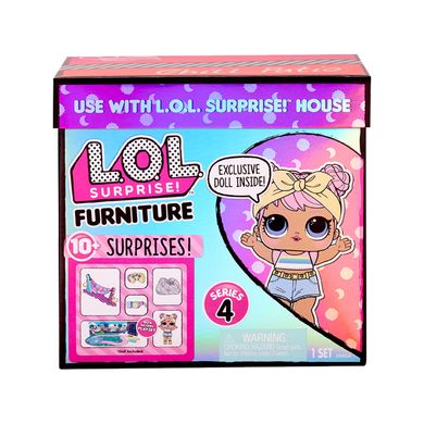Игровой набор с куклой L.O.L. SURPRISE! серии "Furniture" - ЛЕДИ-РЕЛАКС НА ОТДЫХЕ