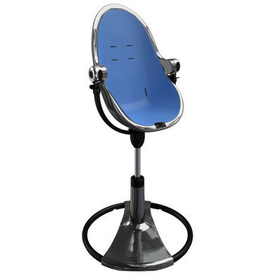 Bloom стільчик для годування Fresco titanium Riviera blue