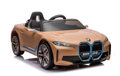 LEAN Toys електромобіль BMW I4 4x4 Gold