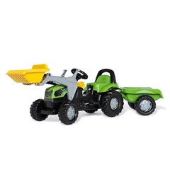 Трактор з причіпом та ковшем Rolly Toys rollyKid Deutz-Fahr 5115 G TB зелений