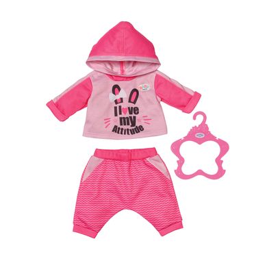 Набор одежды для куклы BABY BORN - СПОРТИВНЫЙ КОСТЮМ ДЛЯ БЕГА (на 43 cm, розовый)
