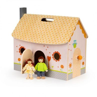 Деревянный кукольный домик Ecotoys 4139