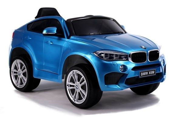 Єлектромобіль Lean Toys BMW X6 Blue Лакований