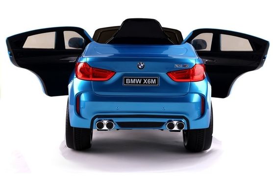 Электромобиль Lean Toys BMW X6 Blue Лакированный