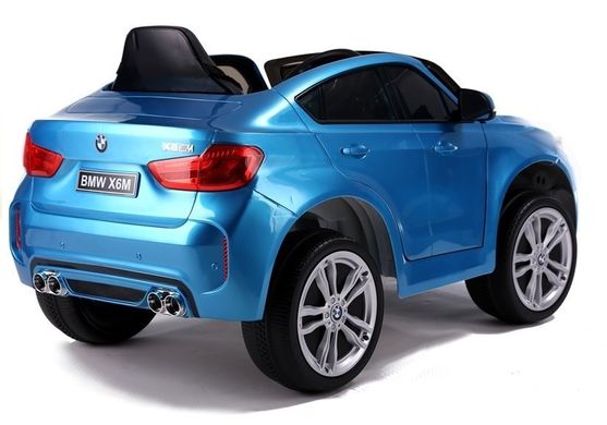 Электромобиль Lean Toys BMW X6 Blue Лакированный