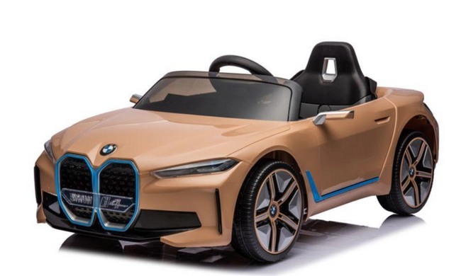 LEAN Toys електромобіль BMW I4 4x4 Gold