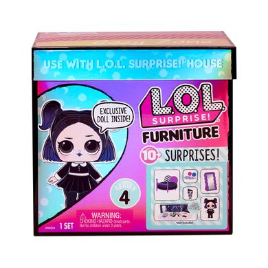 Игровой набор с куклой L.O.L. SURPRISE! серии "Furniture" - СПАЛЬНЯ ЛЕДИ-СУМЕРКИ