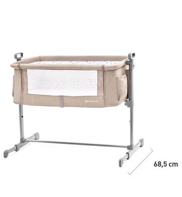 Приставная кроватка-люлька Kinderkraft Neste Gray Melange (KKLNESTGRYM000)