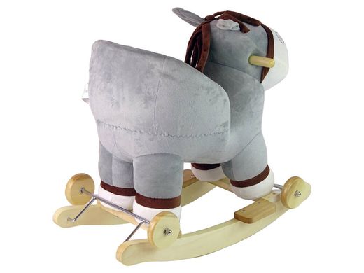 Лошадка-качалка 2 в 1 Wonder Toy Сіра