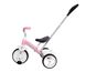Триколісний дитячий велосипед з батьківською ручкою Qplay ELITE Pink Plus